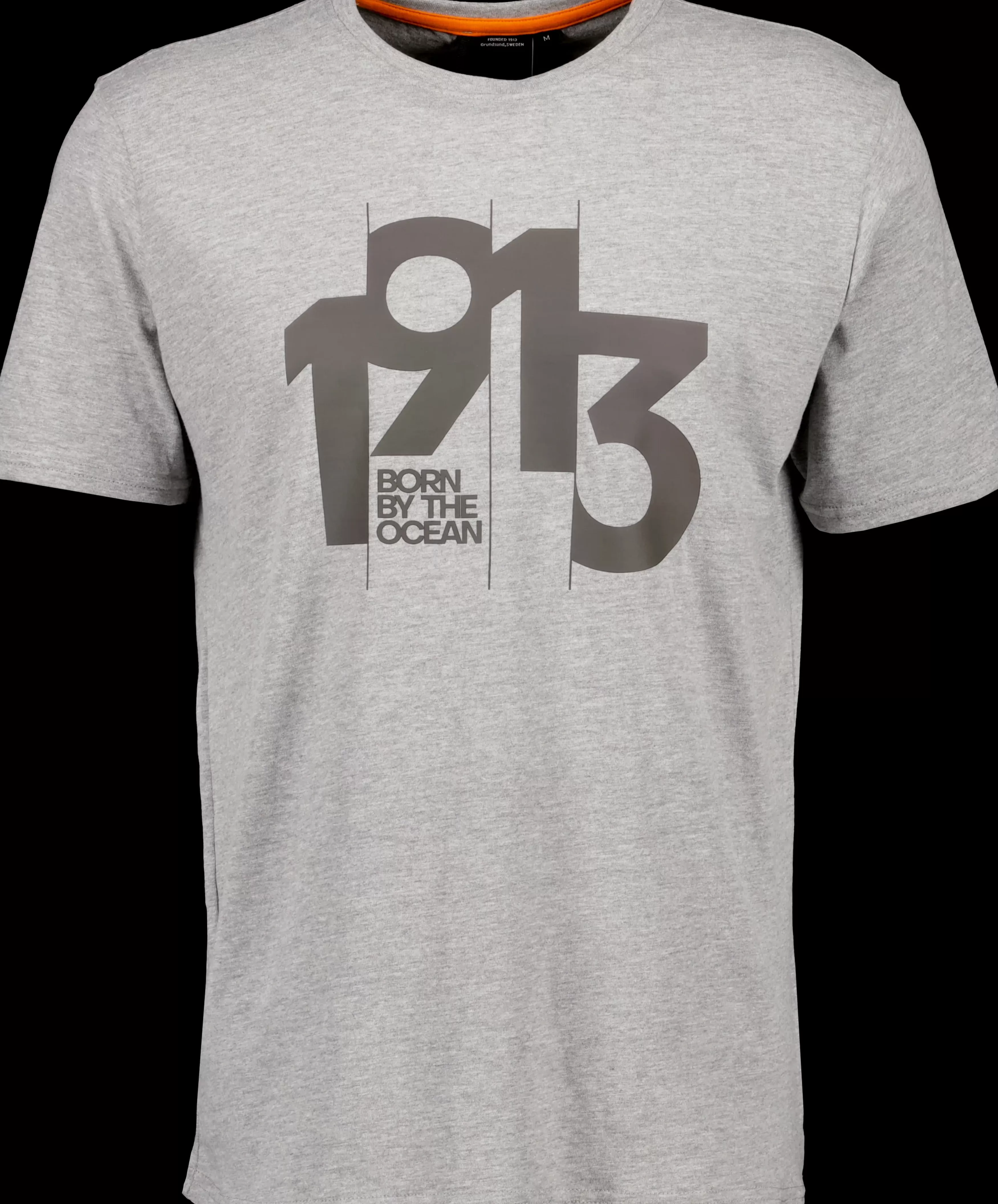 T-Shirts & Polos*Didriksons Heritage Printed Men's T-Shirt Grey Melange